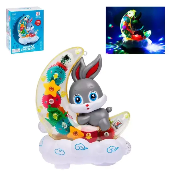 Musical toy - gears "Bunny on the Moon"