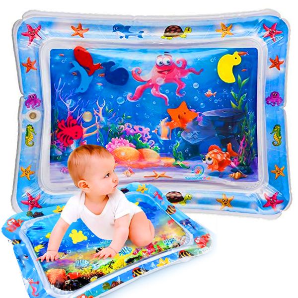 Children's inflatable educational water mat aquarium