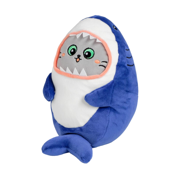 Soft toy "Cat - Sharky", 25 cm