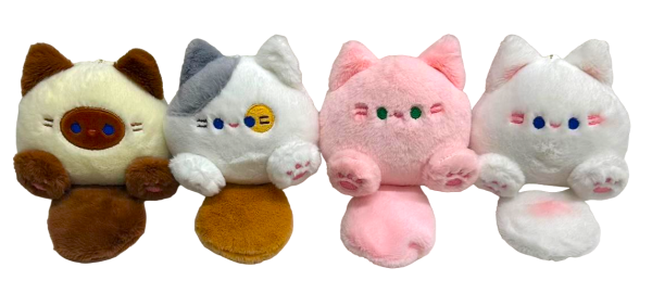 Soft toy - keychain "Kitten-Pooh", 12 cm